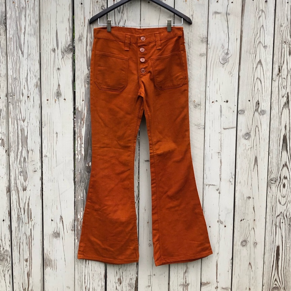 High-waisted button-up wranglers